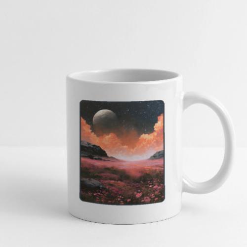 Moonlit Fantasy Flower Landscape - Coffee/Tea Mug