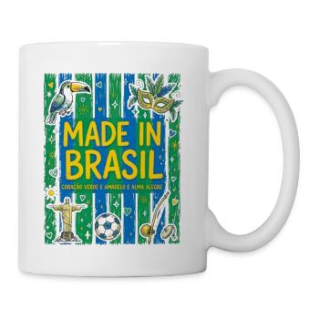 Made in Brasil Pride - Coffee/Tea Mug - white - Right