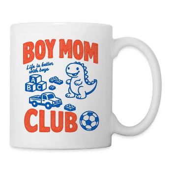 Boy Mom Club - Coffee/Tea Mug - white - Right