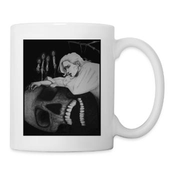 Gothic Skull Sleep - Coffee/Tea Mug - white - Right