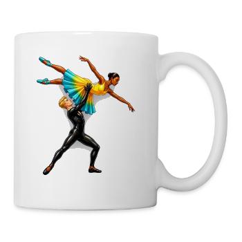 Rainbow Lift Dance Duo - Coffee/Tea Mug - white - Right