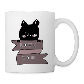 Love you art design  - Coffee/Tea Mug - white - Right