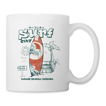 Okinawa Surf City - Coffee/Tea Mug - white - Right
