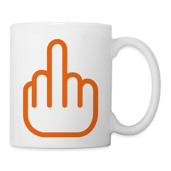 Fuck You Finger - Coffee/Tea Mug - white - Right