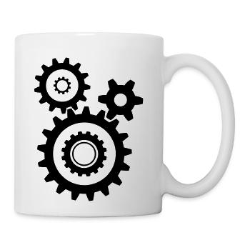 Gears - Coffee/Tea Mug - white - Right