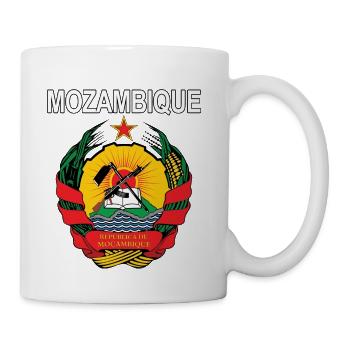 Mozambique coat of arms national design - Coffee/Tea Mug - white - Right