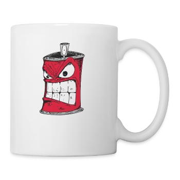 Angry Spray Can - Coffee/Tea Mug - white - Right