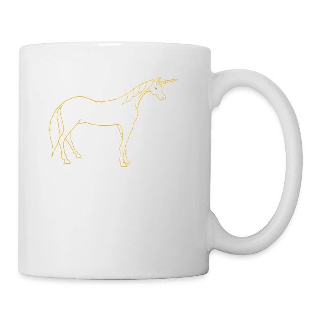 unicorn gold outline