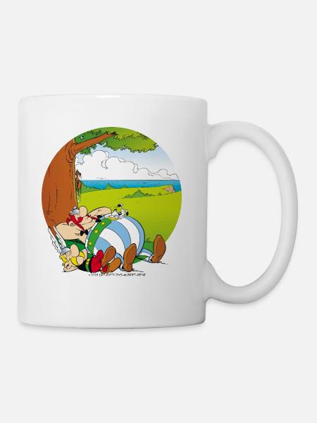 Asterix & Obelix Dogmatix Relaxing - Coffee/Tea Mug - white
