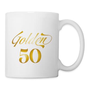 We Are Golden Together 50 years Golden Wedding Ann - Coffee/Tea Mug - white - Right