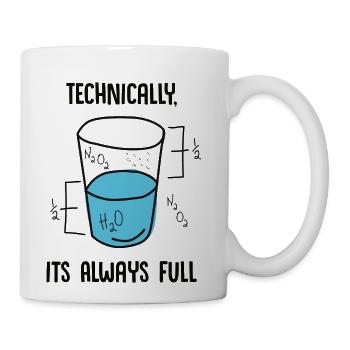 Science Is Optimistic - Coffee/Tea Mug - white - Right