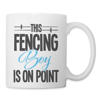 Fencing This Fencing Boy Is On Point - Coffee/Tea Mug - white - Right