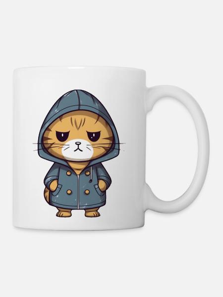 Grumpy Coat - Coffee/Tea Mug - white