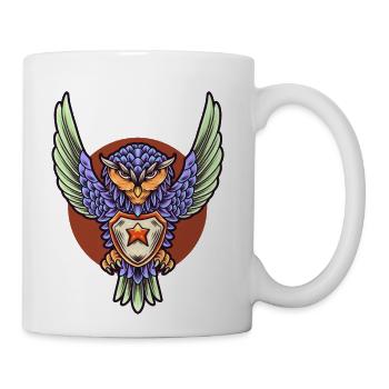 Chibi Owl Guardian - Coffee/Tea Mug - white - Right