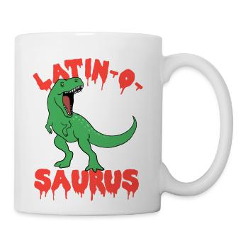 Latin Teacher Dinosaur Latinosaurus - Coffee/Tea Mug - white - Right