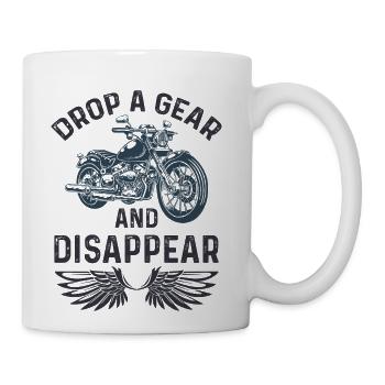 Drop A Gear And Disappear - Coffee/Tea Mug - white - Right