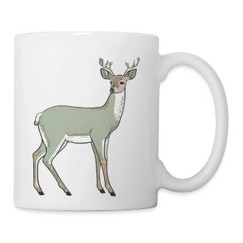 Graceful Woodland Stag - Coffee/Tea Mug - white - Right