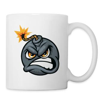 Bomb Cartoon, Bomb cartoon, cartoon Character, ver - Coffee/Tea Mug - white - Right