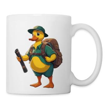 Adventure-Explorer Ducky - Coffee/Tea Mug - white - Right