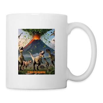 It Was the Cilantro- Funny Dinosaur Design - Coffee/Tea Mug - white - Right