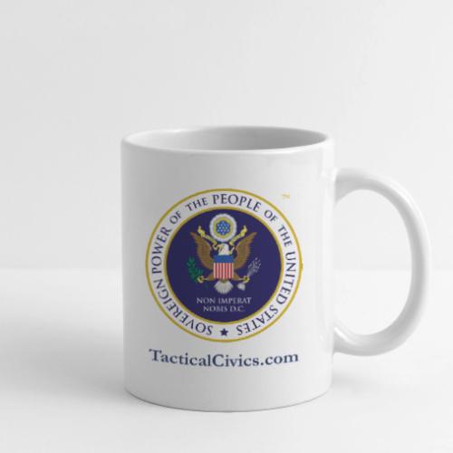 The People's Seal with blue url - Coffee/Tea Mug