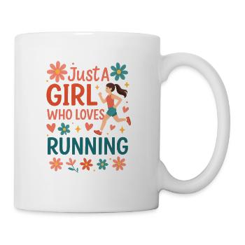 Just A Girl Who Loves Running - Coffee/Tea Mug - white - Right