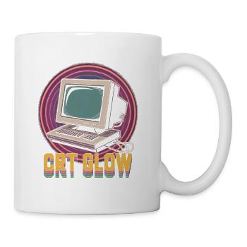 CRT Computer Pop Culture Retro Video Game - Coffee/Tea Mug - white - Right