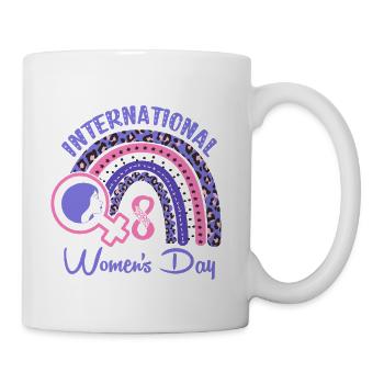 IWD Leopard Rainbow  - Coffee/Tea Mug - white - Right