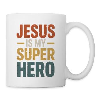 Jesus Is My Superhero - Coffee/Tea Mug - white - Right