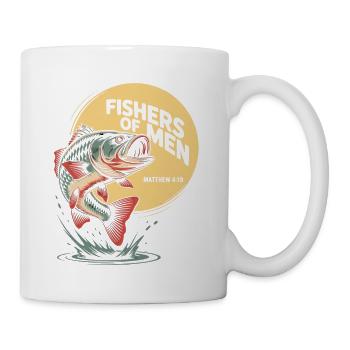 Fisher of Men Emblem - Coffee/Tea Mug - white - Right