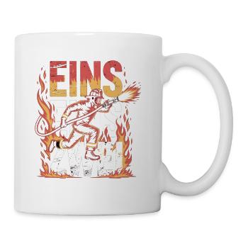  Fire Brigade Saying - 112 Emergency Call Hero In - Coffee/Tea Mug - white - Right