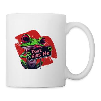 Dont Kiss Me Frog Popart - Coffee/Tea Mug - white - Right