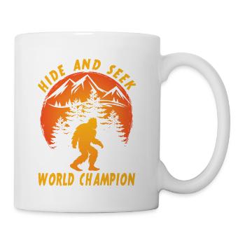 Bigfoot Hide And Seek World Champion Sasquatch  - Coffee/Tea Mug - white - Right