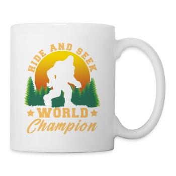 Bigfoot Hide And Seek World Champion Sasquatch - Coffee/Tea Mug - white - Right