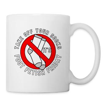 Foot Fetish Friday - Coffee/Tea Mug - white - Right