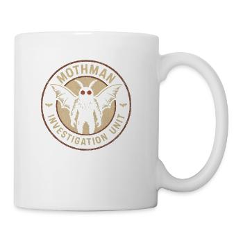 Mothman Investigation Unit Funny Cryptid Mothman - Coffee/Tea Mug - white - Right