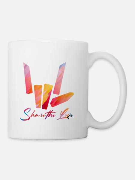 Share the Love Watercolor - Coffee/Tea Mug - white