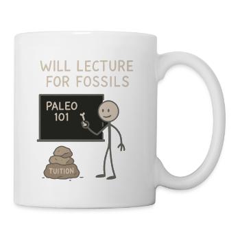 Prehistoric Homo Habilis Stone Tools - Coffee/Tea Mug - white - Right