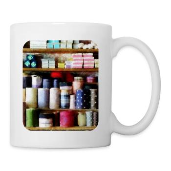 Cloth in General Store - Coffee/Tea Mug - white - Right