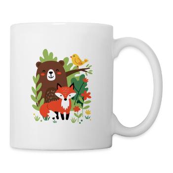 Woodland Friends in Bloom - Coffee/Tea Mug - white - Right
