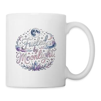 Witchcraft Fueled By Moonlight Loves Rune Symbols - Coffee/Tea Mug - white - Right