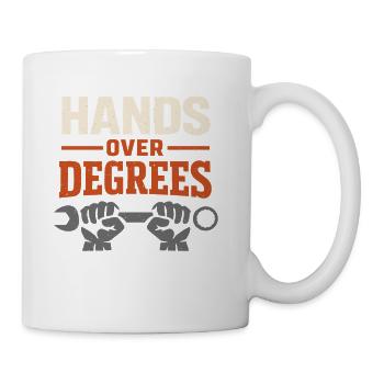 Blue Collar Welder Skilled Trades Pride Working - Coffee/Tea Mug - white - Right