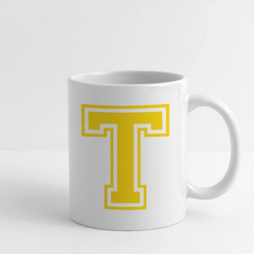 Letter T – Capital Athletic Alphabet Monogram - Coffee/Tea Mug