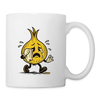 Crying Onion Mascot - Coffee/Tea Mug - white - Right