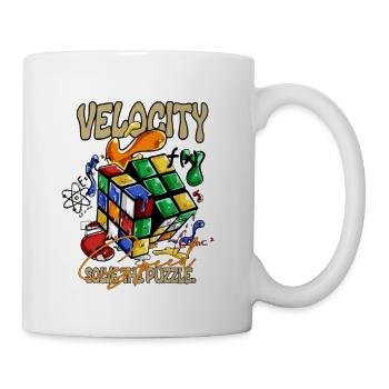 Velocity Rubik's Puzzle Splash - Coffee/Tea Mug - white - Right