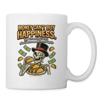 Taco Skeleton Happiness Tee - Coffee/Tea Mug - white - Right
