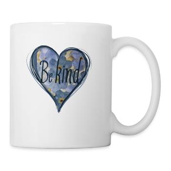 Be Kind Watercolor Heart - Coffee/Tea Mug - white - Right