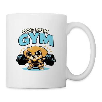 Dog Mom Gym Pup Lift Tee - Coffee/Tea Mug - white - Right