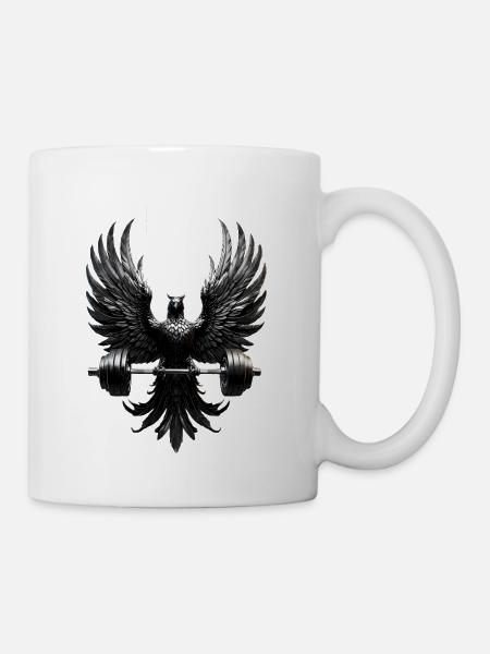 Rise_series_t-shirt by ZydnXianaActiveaWear  - Coffee/Tea Mug - white