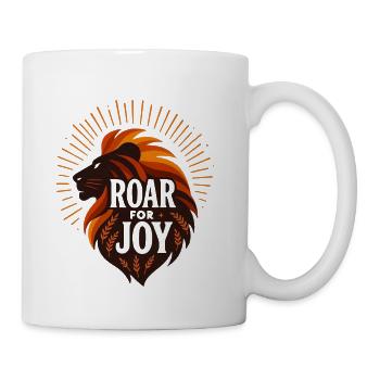 Roar for Joy Lion Emblem - Coffee/Tea Mug - white - Right